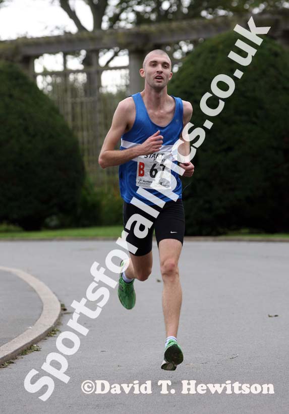 Ryan Stephenson (Morpeth Harriers) 2nd leg athlete in the Northern Mens 6 Stage Road Relay.